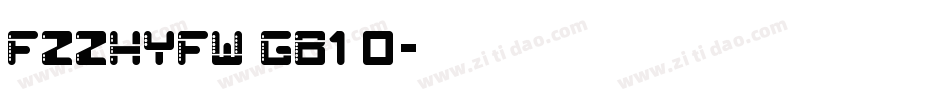 FZZHYFW GB1 0字体转换